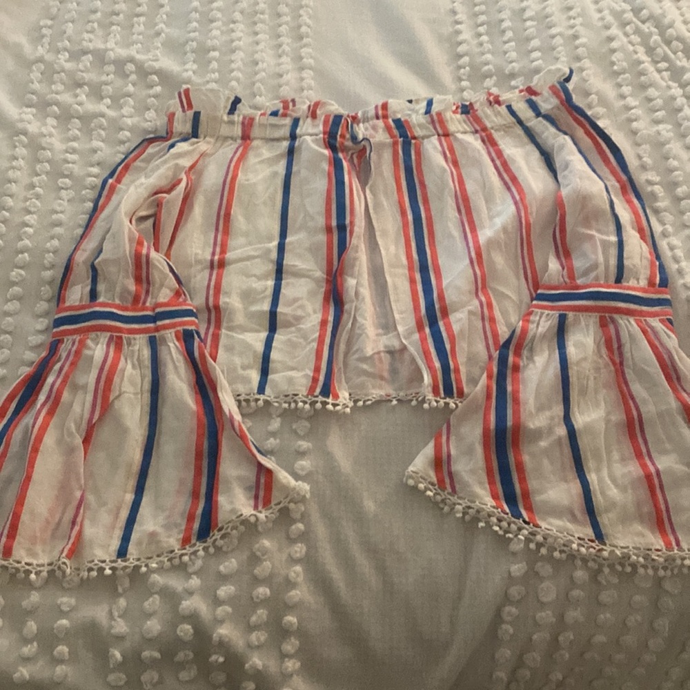 NWT Anthropologie Red Carter Off the Shoulder Top - Picture 10 of 10